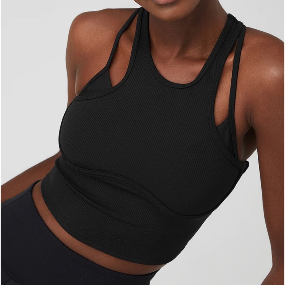 Alo Ribbed Bra Tank - Picture 3 of 6